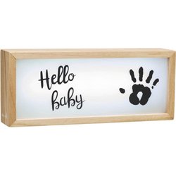 Świecące drewniane pudełko z piórem Light Box Baby Art
