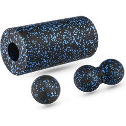 Zestaw do masażu i jogi: 2 piłki i roller, wałek Gymtek