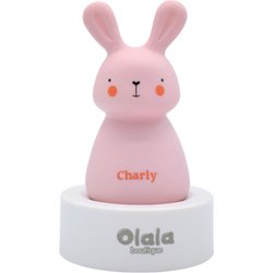 Lampka nocna Led Różowy królik Olala Boutique