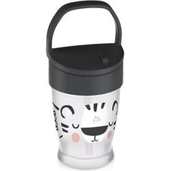 Kubek ze słomką 250ml Click&Go Salt&Pepper Lovi