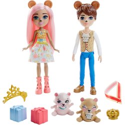 Królewska para Bear Braylee i Bannon Mattel