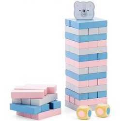 Drewniana wieża klocki gra Jenga Viga