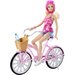 Barbie na rowerze z akcesoriami Mattel