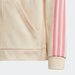 Bluza juniorska 3-Stripes Full-Zip Adidas - beżowa