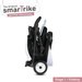 Rowerek trójkołowy składany Folding Trike 500 7w1 Smart Trike - czarny/różowy