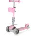 Hulajnoga trójkołowa, jeździk 5w1 Stars - różowa