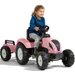 Traktor Pink Country Star na pedały z przyczepką i otwieraną maską Falk