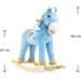 Koń Pony na biegunach z efektami dźwiękowymi Milly Mally - jasnoniebieski
