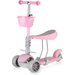 Hulajnoga trójkołowa, jeździk 5w1 Stars - różowa