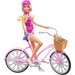 Barbie na rowerze z akcesoriami Mattel