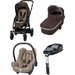 Wózek wielofunkcyjny 4w1 Stella + Cabrio Fix + baza Maxi-Cosi - Earth Brown
