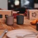 Kubek dla dzieci Tiny BioBased 2szt Dantoy - Mocca/Nude