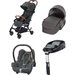 Wózek wielofunkcyjny 4w1 Laika + Cabrio Fix + baza Maxi-Cosi - Sparkling Grey