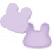Miseczka silikonowa z pokrywką królik We Might Be Tiny - lilac