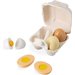 Wytłaczanka z 4 drewnianymi jajkami Janod