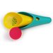 Zestaw 2 łopatek wielofunkcyjnych z piłeczką Cuppi Quut - Green, yellow, cherry