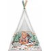 Mata edukacyjna z namiotem tipi Little Gardener Kinderkraft