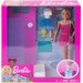 Barbie Mebelki + Lalka Mattel - prysznic