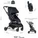 Wózek spacerowy Mini Buggy Turn z obrotowym siedziskiem 360 Easywalker - oxford black