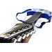 Zestaw muzyczny dla dzieci gitara mikrofon wzmacniacz - niebieski