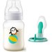 Butelka antykolkowa Anti-colic 260 ml + nakładka AirFree Avent - pingwinek