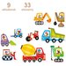 Puzzle progresywne Nowe pojazdy na budowie 2+ Czuczu