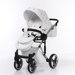 Wózek dziecięcy 2w1 Glow Junama - 03 bialy/srebrny