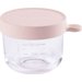 Pojemnik słoiczek szklany z hermetycznym zamknięciem 150 ml Beaba - pink