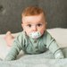 Smoczki 2szt. silikonowe 6-18m Babyono - Kotek zielony