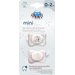 Smoczek silikonowy 0-2m symetryczny Mini 2szt Canpol - rózowy