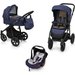 Wózek wielofunkcyjny 3w1 Lupo Comfort + Leo Baby Design - navy