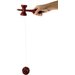 Gra zręcznościowa drewniana Kendama - czerwony