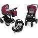 Wózek wielofunkcyjny 3w1 Husky Lupo + Leo Baby Design - fuksja + winter pack