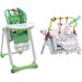 Krzesełko do karmienia Polly 2 Start + Pałąk i wkładka Chicco - crocodile
