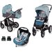 Wózek wielofunkcyjny Dotty 3w1 + Leo Baby Design - turkusowy