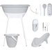 Zestaw kąpielowy 8-elem. Luma - Light Grey