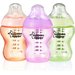 Butelka 3x260ml kolorowa 0m+ Tommee Tippee - dziewczynka