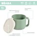 Silikonowy kubek niewysypek na przekąski Pick 'n' Snack Beaba - sage green