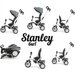 Rowerek Trójkołowy Stanley 6w1 Milly Mally - Grey