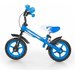 Rowerek biegowy z hamulcem i dzwonkiem Dragon Milly Mally - niebieski