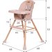 Krzesełko do karmienia Eatan Wood 4w1 Kidwell - różowy