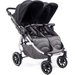 Wózek bliźniaczy silver Easy Twin 4.0 stelaż + zestaw kolorystyczny Baby Monsters - black