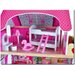 Domek dla lalek drewniany z akcesoriami i oświetleniem Norimpex