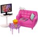 Barbie Mebelki do domku - wyposażenie Mattel - sofa/tv