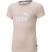 Koszulka dziewczęca Essentials Logo Tee Puma - różowa jasna