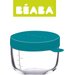 Pojemnik słoiczek szklany z hermetycznym zamknięciem 150 ml Beaba - blue
