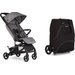 Wózek spacerowy kompaktowy z torbą transportową Miley Easywalker - Granitowy