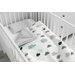 Komplet do łóżeczka z pluszem karo Sensillo - chmurki