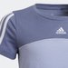 Koszulka dziewczęca Essentials Colorblock Adidas - blue