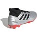 Buty piłkarskie korki Predator 19.3 FG Junior Adidas - srebrne